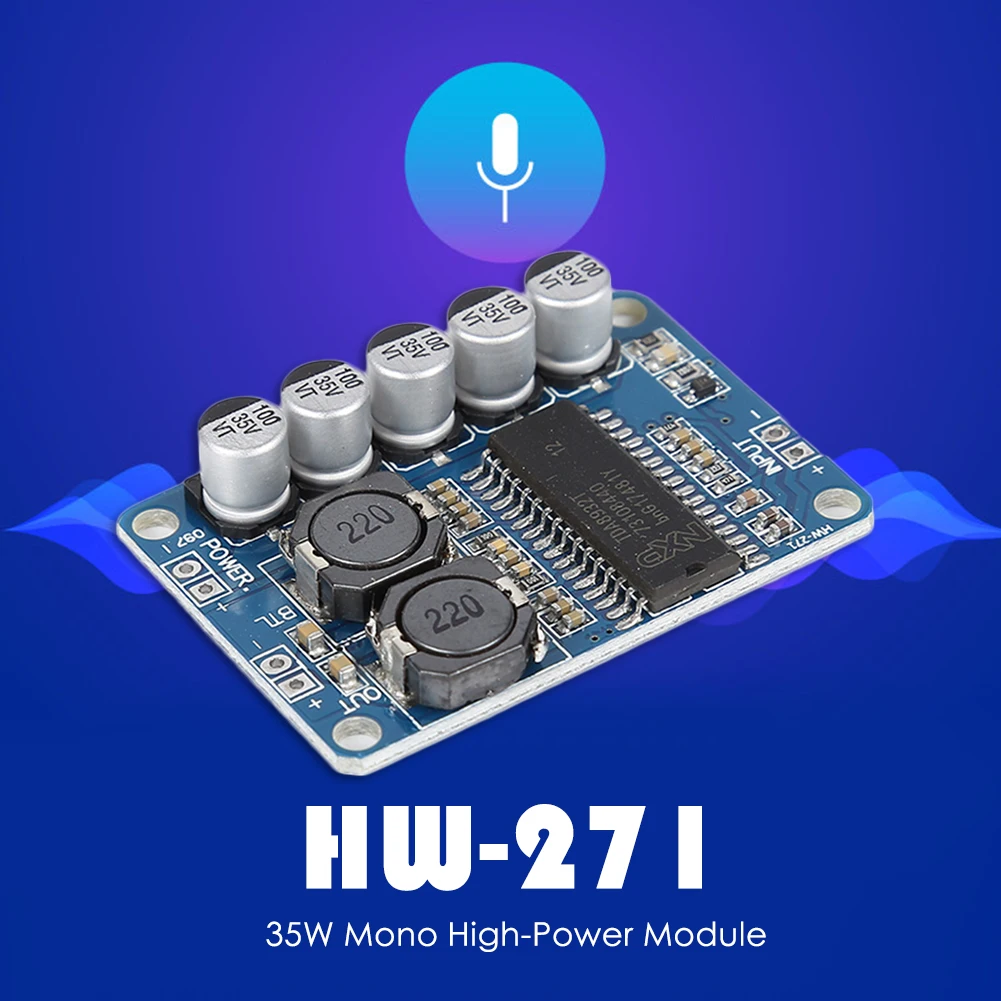 

DC 10-30V TDA8932 Digital Power Amplifier Board Module 35W Mono Amplifier Module