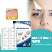 skin tag patch wart remover treatment cream herbal extract foot corn plaster acne warts invisible warts stickers 144pcs