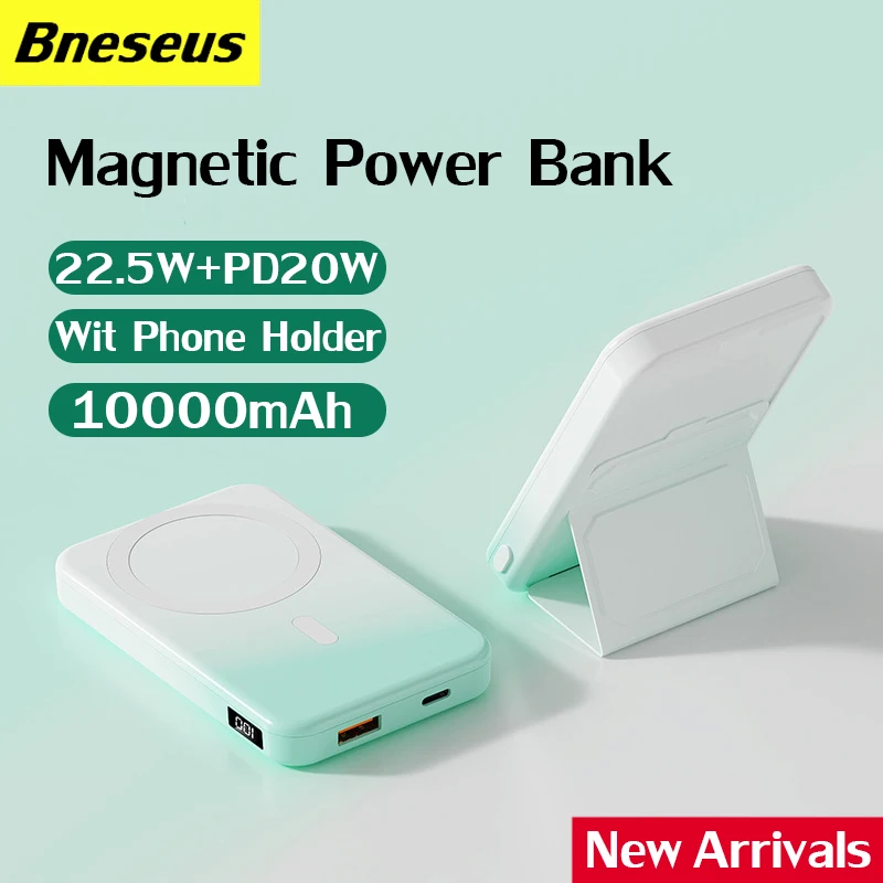 

New Macsafe Power Bank 20000mAh 15W Magnetic Wireless Fast Charger For iphone 12 13 14 14Pro Max External Auxiliary Battery Pack