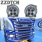 Одна пара светодиодных противотуманных фар для scania R420 R620 R500 P400 P450 R730 G400 G460, светодиодные противотуманные фары для грузовиков 1446356 1446355 E, одобрено