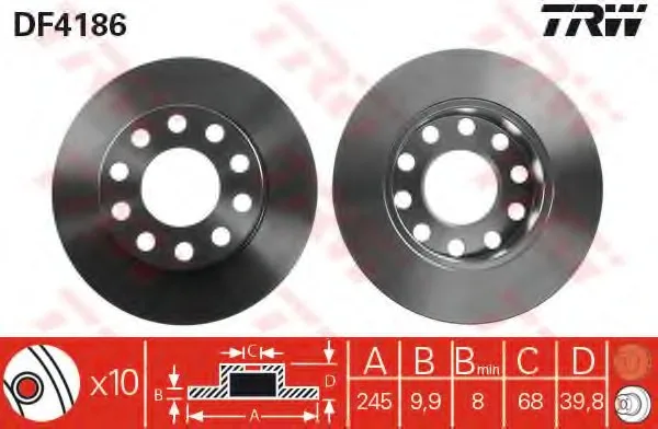 

Store code: DF4186 for DISK rear 01 AI.A4 1.9tdi 92 AI.80