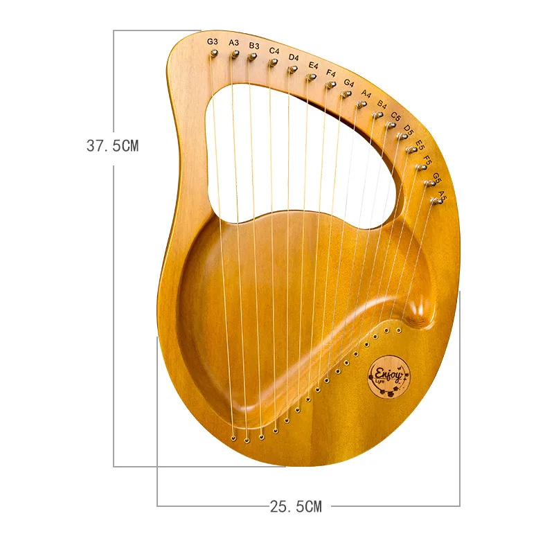 16 Strings Classical Lyre Harp Professional Wooden Custom   Mandolin Harp Special Traditional Folk Lira Musical Instrument Gift enlarge