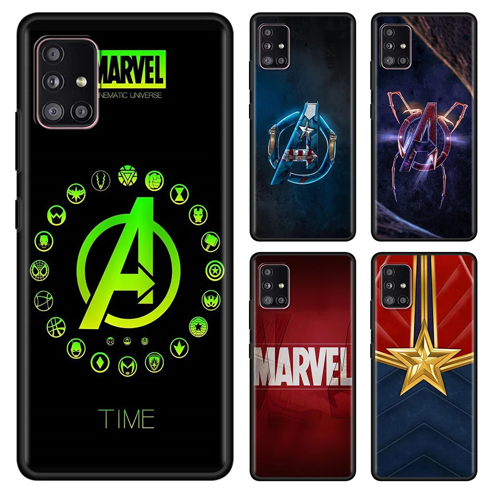 

Case For Samsung Galaxy A12 A13 A51 A71 A72 A52s A52 A21s A32 A31 A41 A22 A11 A02s A03 A02 A01 Marvel Hero Logo Icon Comics