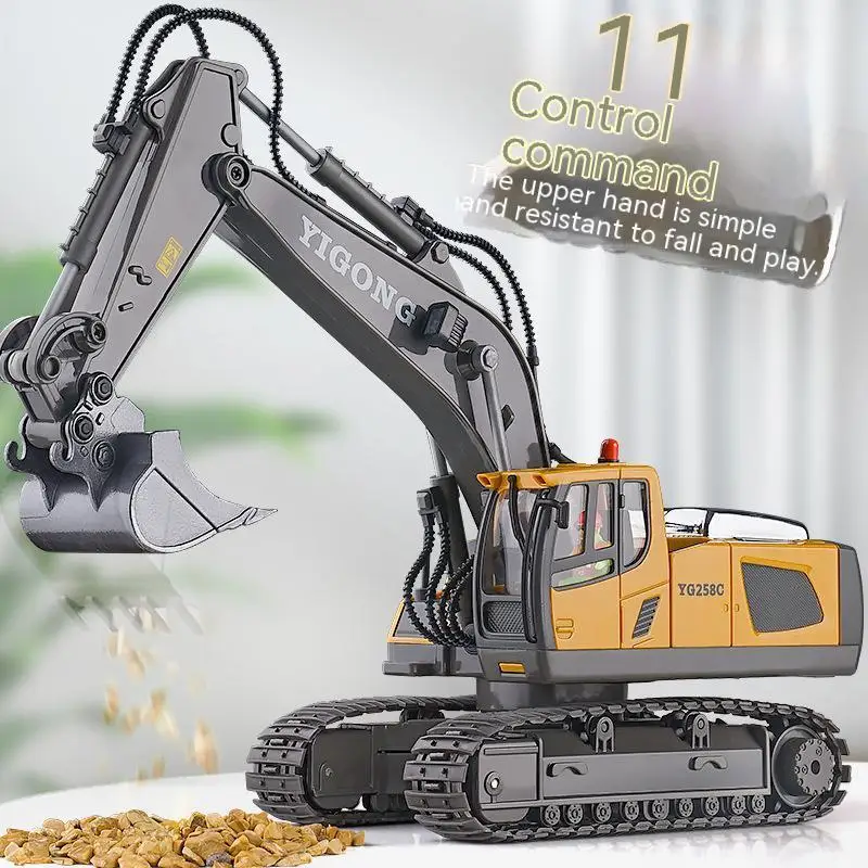

Rc Excavator 2.4g Outdoor Wireless Simulation Electric Children's Large Excavation Large Construction Vehicle Cross-border Toys