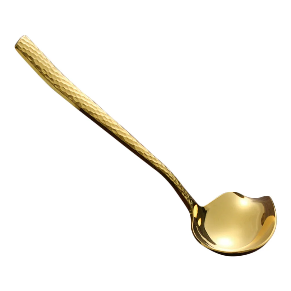 

Home Oil Pouring Soup Spoon Stainless Steel Oil Pouring Scoop Oil Spoon