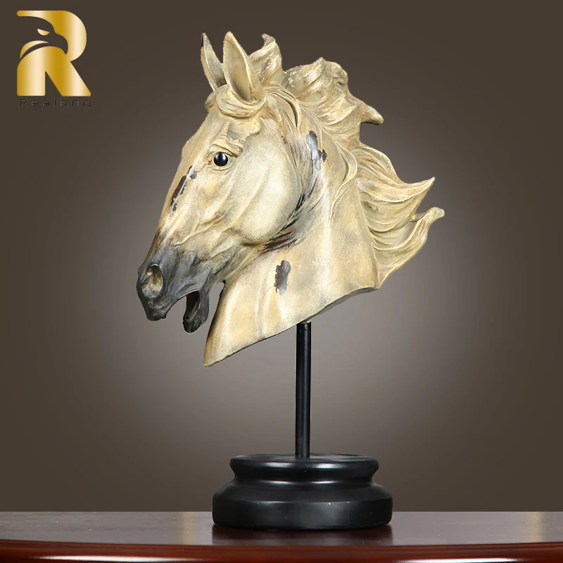 

40 см статуя лошади, современное искусство, статуя лошади из смолы, скульптура животного, модель животного для дома, отеля, Декор, орнамент, по...