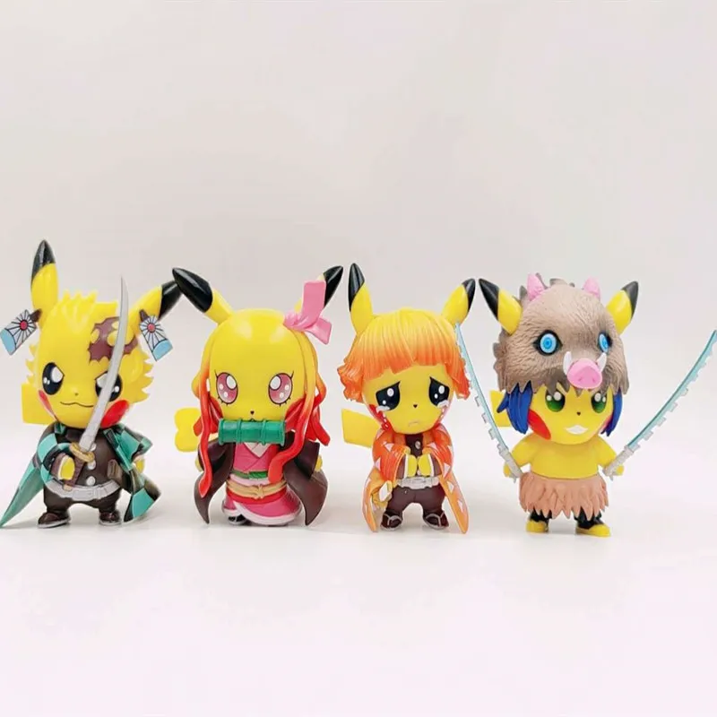 

Inosuke Nezuko Tanjiro My Woman Zenitsu Pikachu Ghost Slayer GK ограниченная фигурка автомобиля Рождество Хэллоуин Детский подарок на день рождения