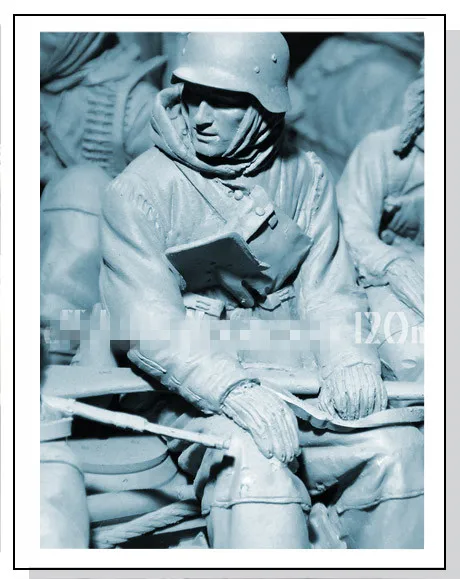 

1/16 Die Cast Resin Figure Model Assembly Kit WWII German Winter Soldier Model Assembly Toy Unpainted