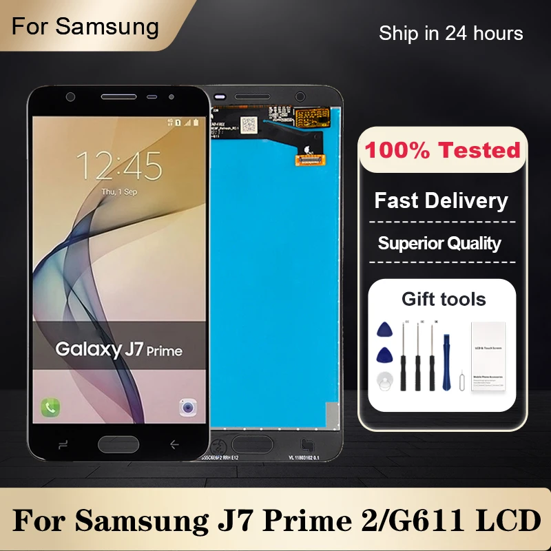 

1Pcs 5.5 Inch J7 Prime 2 Display For Samsung Galaxy G611 Lcd Pandl Touch Screen Digitizer J7 Prime 2018 Assembly With Tools