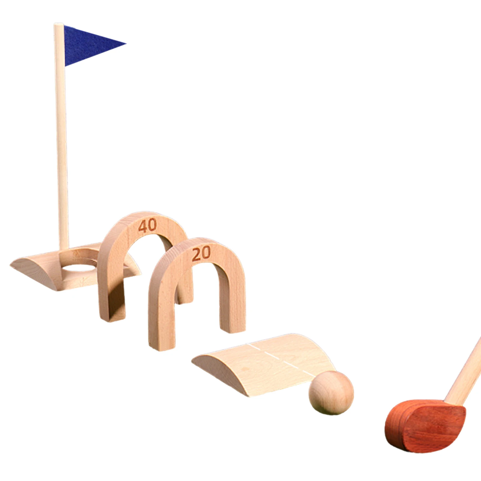 

Training Golf Ball Set Boys Outdoor Sports Toy Child Yard Play Birthday Gifts For Over 3-Year-Olds Girls Red Rosewood Toys Door