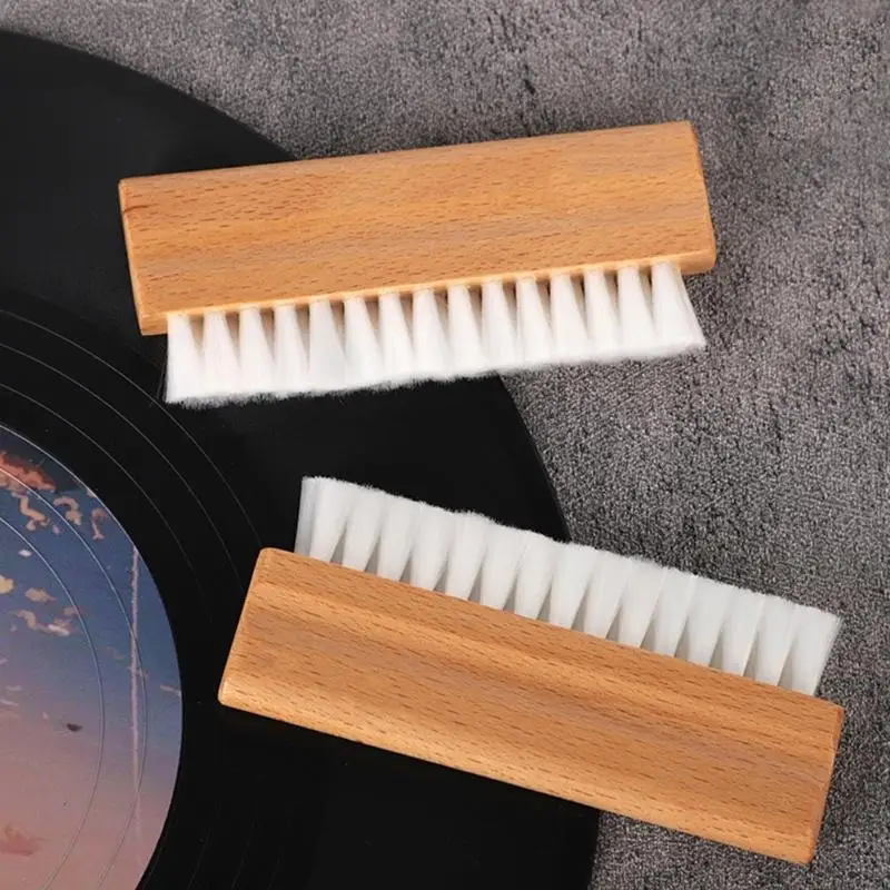 462E Vinyls Velvets Записывает антистатическую чистящую кисть с деревянной ручкой для
