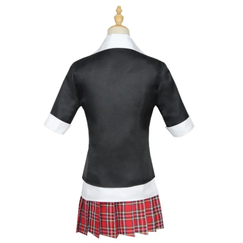 Аниме костюм Danganronpa для косплея, костюм Эносима Дзюнко, школьная юбка JK, парик с двойным косичком, головной убор, костюм для Хэллоуина.