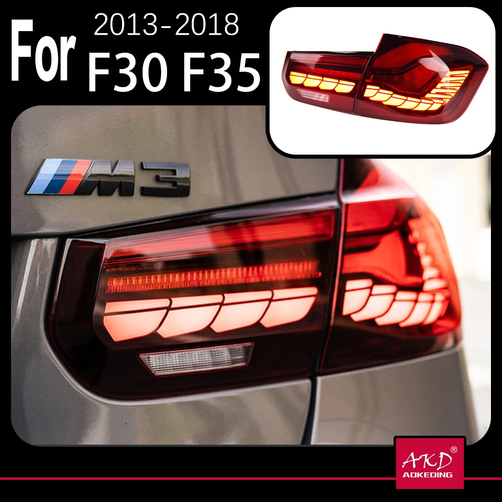 

AKD Car Model for BMW F30 LED Tail Light 2013-2018 F35 F80 Rear Lamp M4 Design 318i 320i 325i 330i DRL Signal Auto Accessories