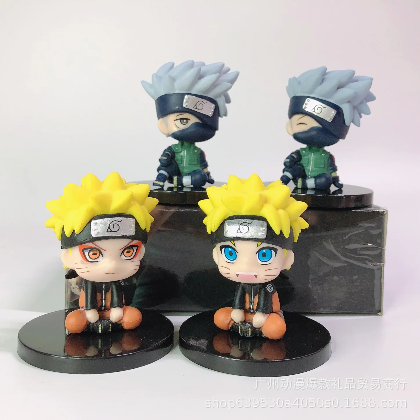 

8CM Anime Naruto Action Figures NARUTO Q Version Kakashi Uzumaki Figure PVC Model Decoration Collection Kawaii Kids Toy Gift