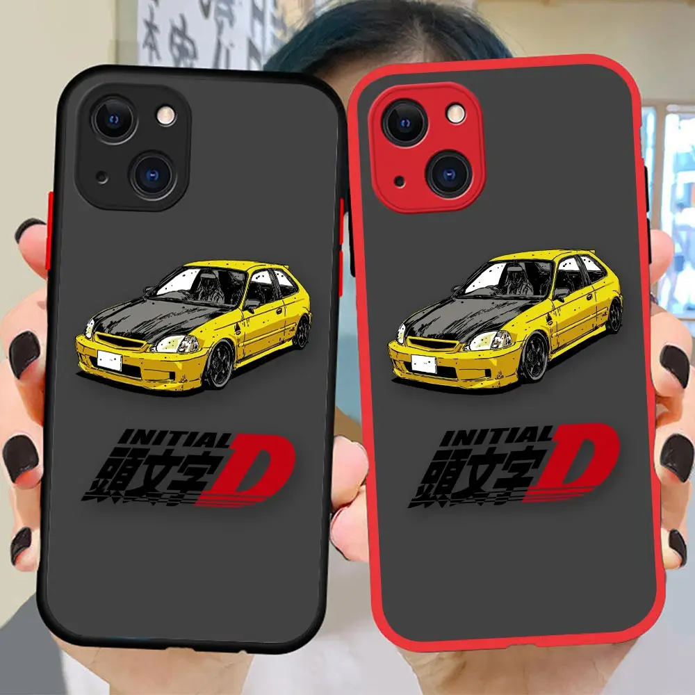 

Matte Funda Coque Case For Apple iPhone 14 11 12 13 Pro XR XS X 6s 7 8 SE 2022 Plus Mini Max Case Anime Initial D First Stage