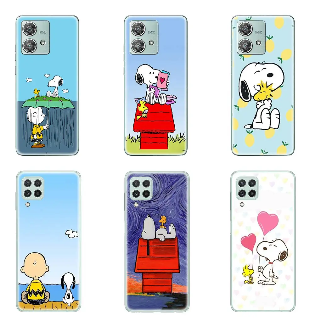 Чехол для телефона с обои S-Snoopys Dog Motorola Moto G13 G14 G53 G54 G62 G72 G82 G84 E13 E20 G42 G32 G23 G22