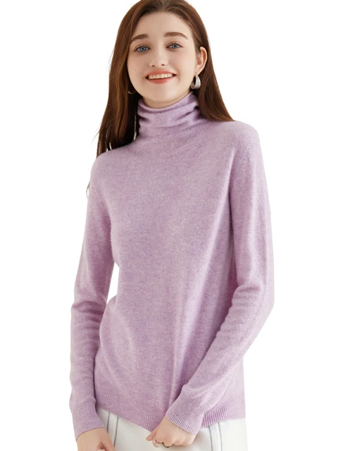 Naise 100% meriinovillast kõrge kaelusega ja pikkade käistega sviiter S-XXL 5