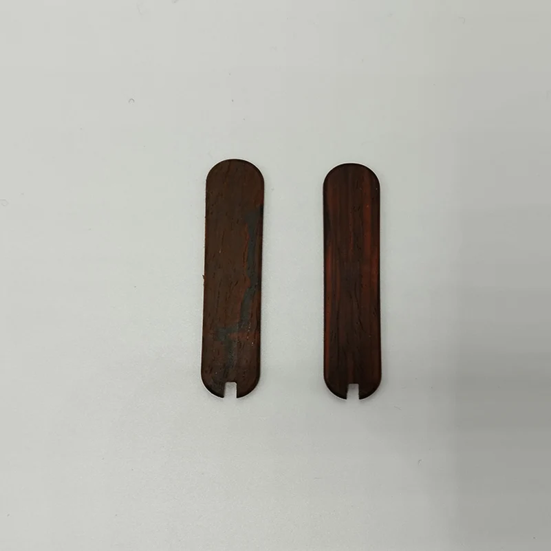 Натуральный материал черного дерева с ЧПУ ручка ножа нашивки весы для 58 мм Victorinox