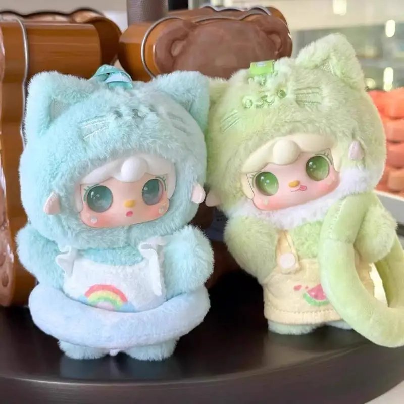 Фото Оригинальная декоративная подвеска-кукла Yooki Oxygen Meow Summer Party Blind Box, милая кукла ручной работы, подарок-сюрприз на день рождения №4