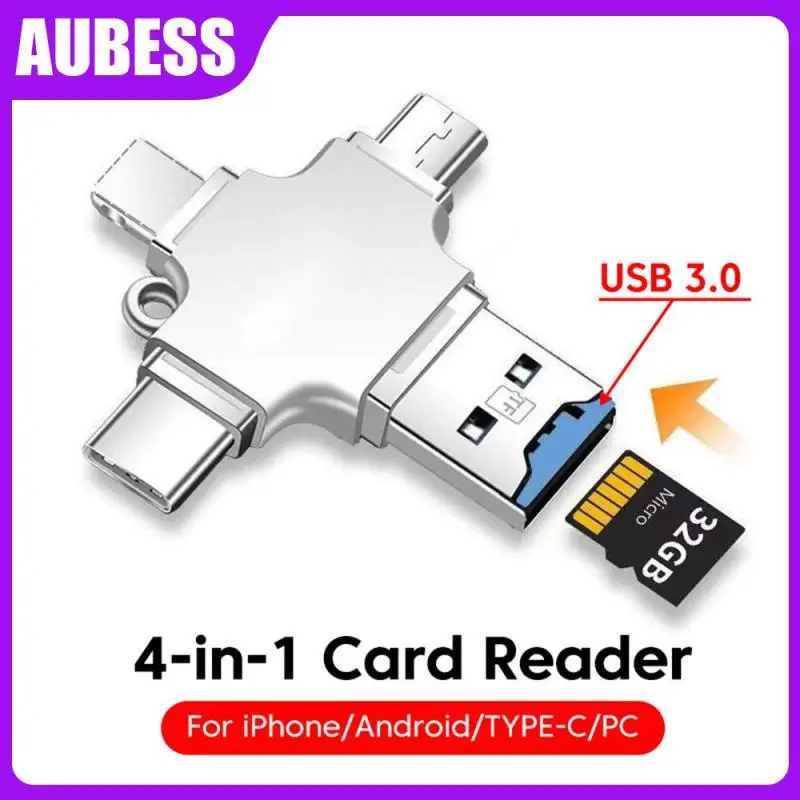 

Weight 12g Memory Card Reader Essential For Mobile Phone Photography Card Reader Mobile Treasure Mini And Compact Silver