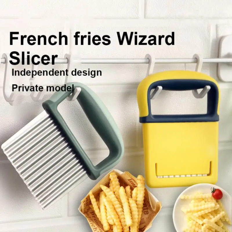 

Новинка, картофелерезка, чип, устройство для приготовления французской фри, Овощечистка, кухонный аксессуар для фруктов и овощей, нож, измельчитель, гофрированный волнистый слайсер