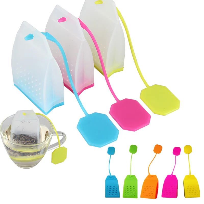 

Silicone Bag Shape Tea Strainer Herbal Spice Infuser Filter Diffuser Kitchen Coffee Tea Tools Tea Bag Kitchen Gadget