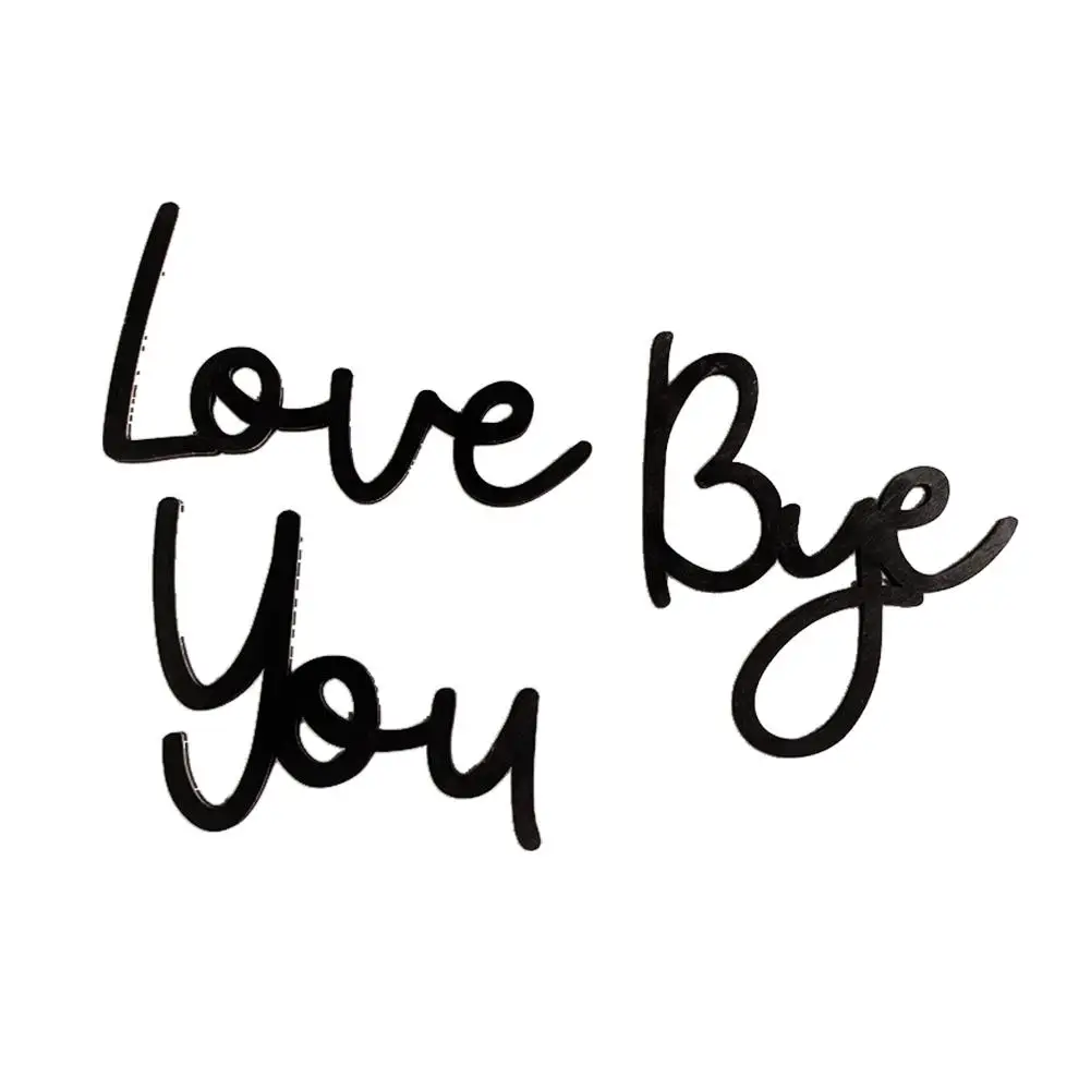 Деревянные буквы Love You Bye