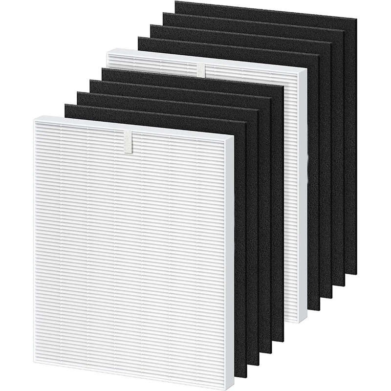 Детали заменяемых фильтров для Coway Airmega AP1512HH, 3304899, 2 HEPA-фильтра и 8 углеродных фильтров