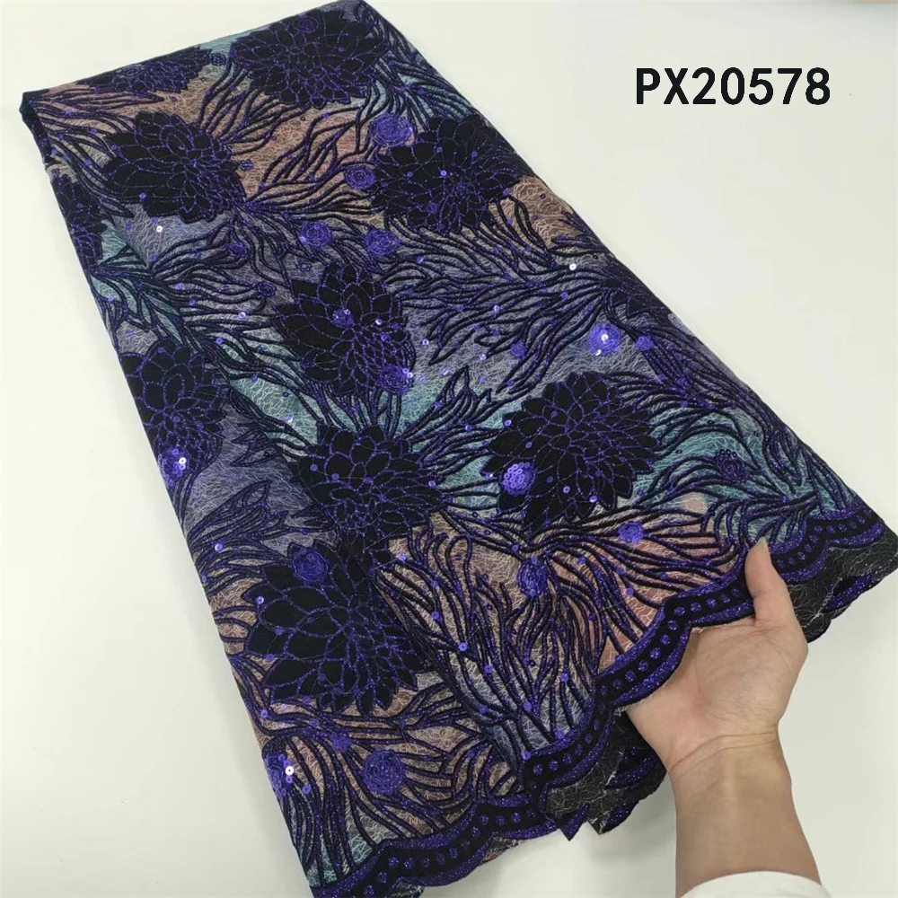 Божья цена очень милое темно-зеленое Сетчатое платье с вышивкой для дам Нигерия