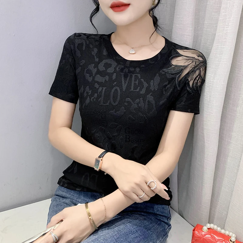 Новинка 2022 летняя женская футболка с коротким рукавом модные повседневные топы