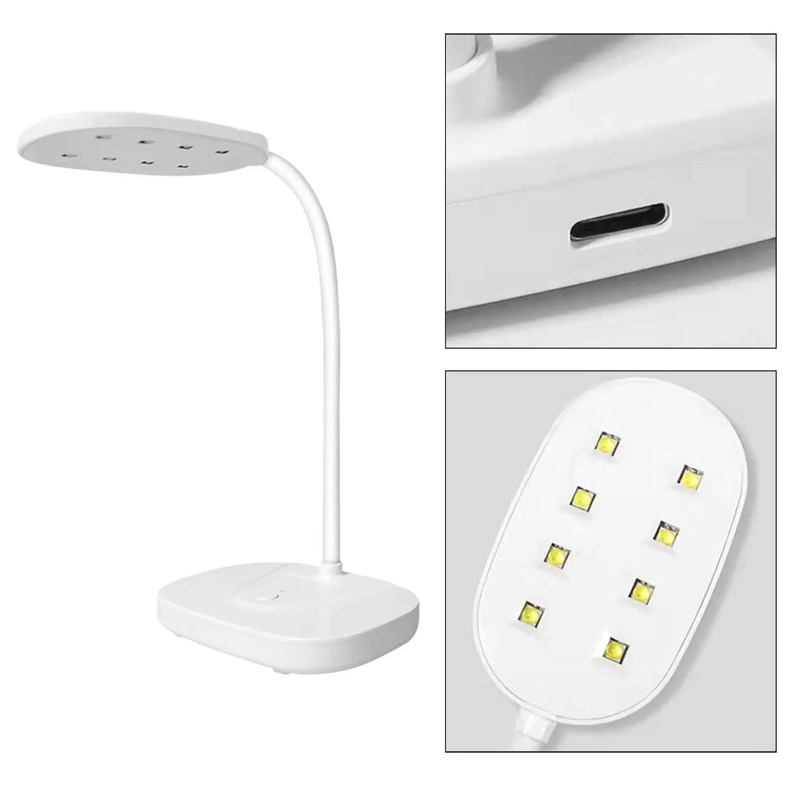 

LED Nail Lamp Folding Beauty Accessories Lightweight 60S Timer USB Portable White 12W Nail Polish Dryer for Gel Nails Nail Art