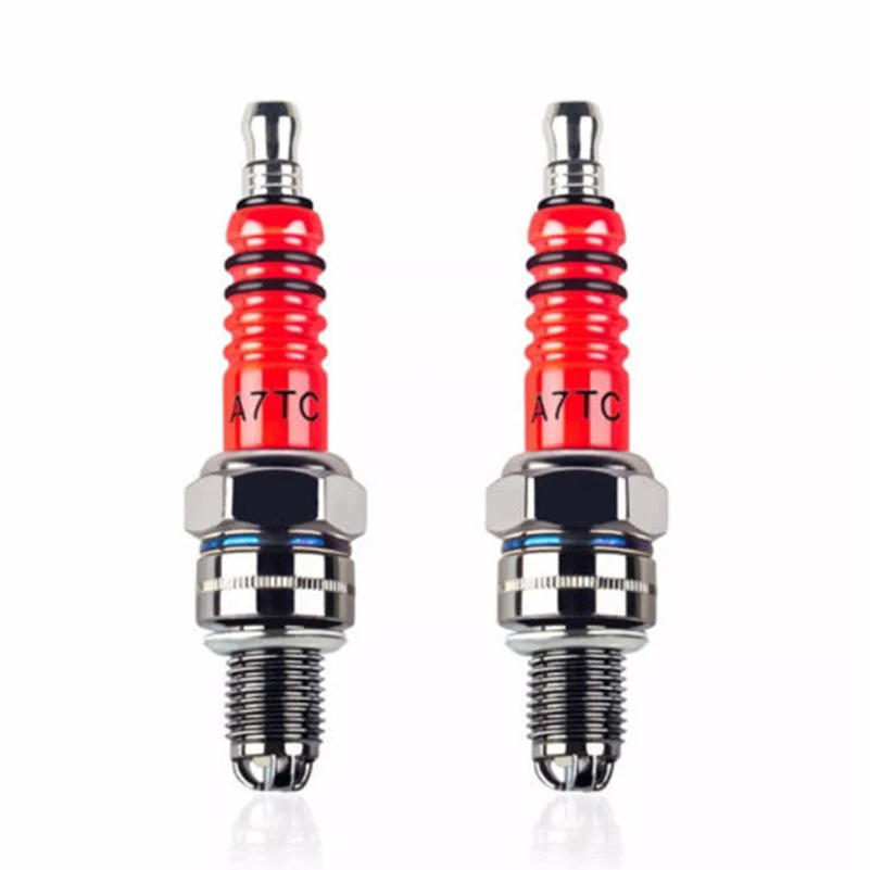 

For 50cc-150cc A7TC Spark Plug ATV Motorcycle Accelerate High Performance Three-Electrode A7TC Fashion Practical