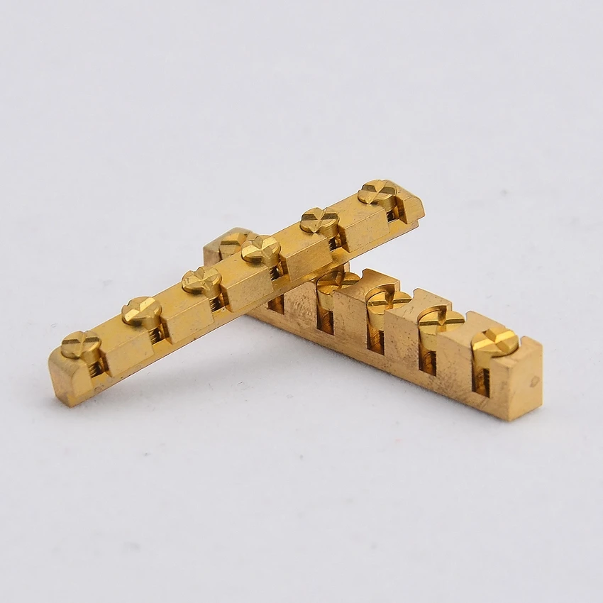 

1 Piece Brass Electric Guitar Brass Height Adjustable Nut For ST LP 42.2MM/43MM JP(Origin)
