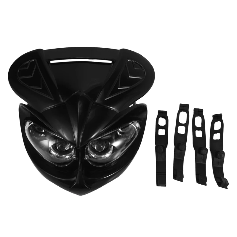 

Motorcycle ATV Cross Modification Four-Eyes Grim Face Lamp Headlight Fairing