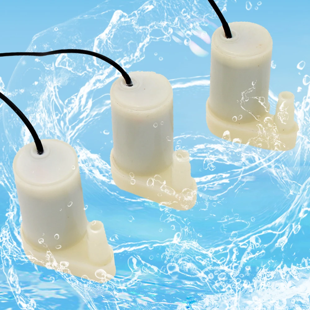 

Mini Submersible Water Pump Micro Amphibious DC Motor Suction Tool 3/4.5V 80-100L/H for Aquarium Tank Fountain