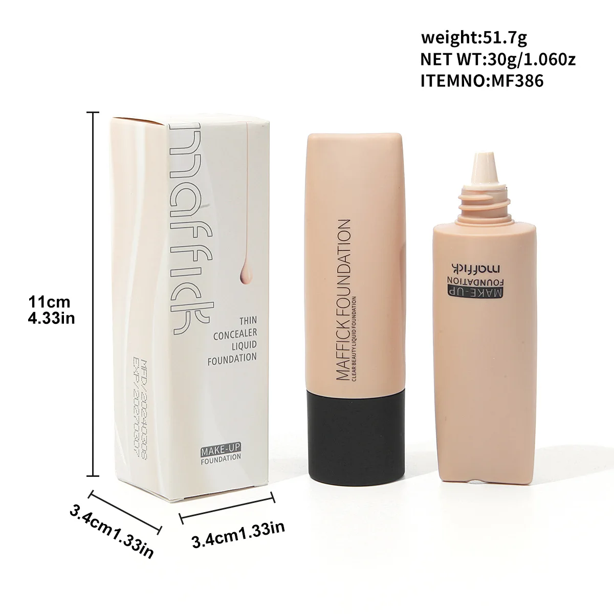 Консилер MAFFICK для жирной кожи 12 цветов увлажняющий гладкая и кремовая текстура BB