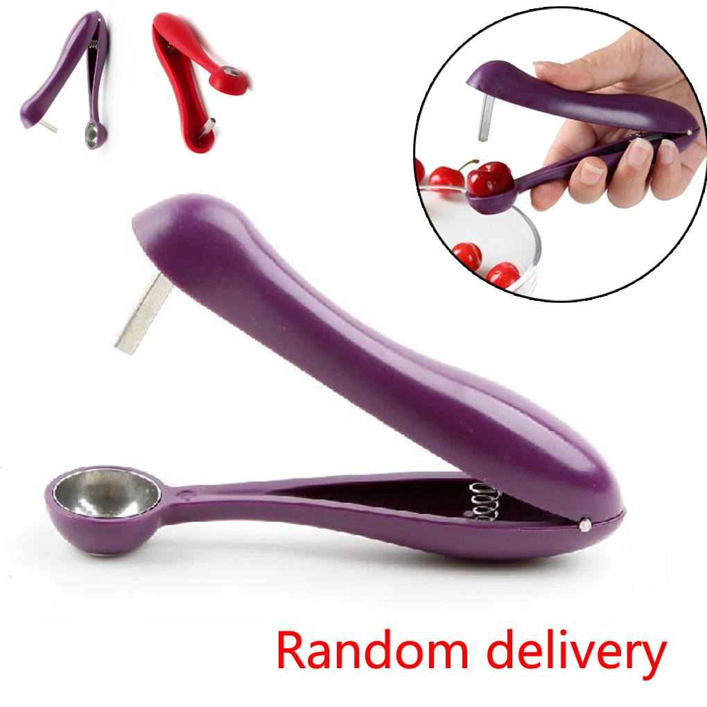 

Easy Cherry Corer Fruit Core Seed Remover Cherry Pitter Olive Core Remover Kitchen Tools Fruit Corer Kitchen Accessories