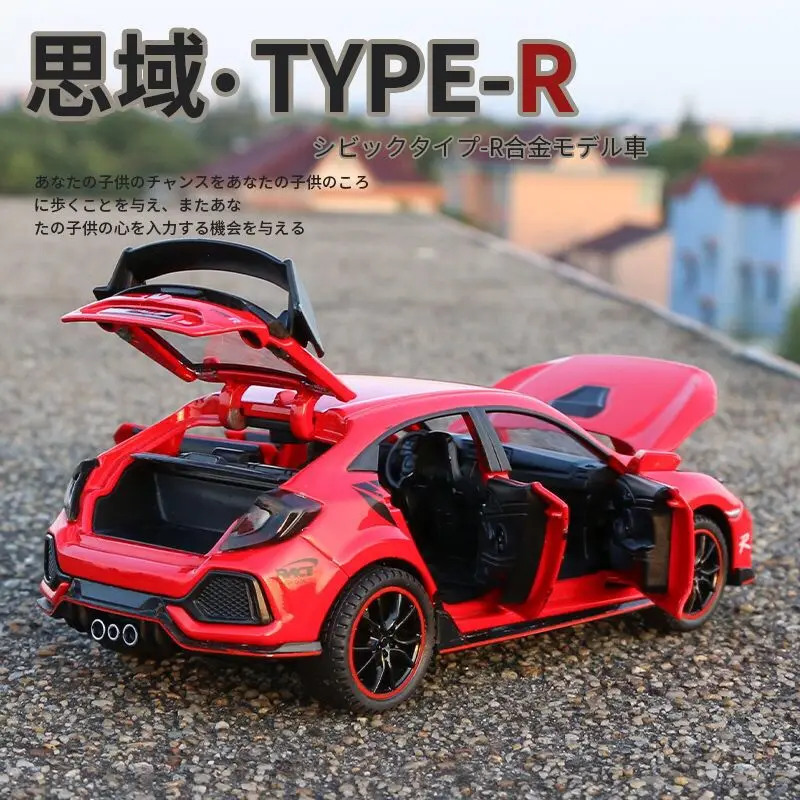 1:32 HONDA CIVIC модель автомобиля из сплава Литые и игрушечные автомобили