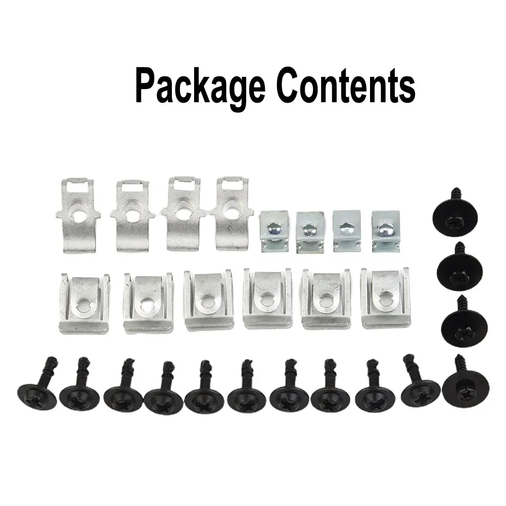 

28PCS Undertray Clips Accessories Engine Fitting Kits Parts Replacement Under Cover Durable High Quality Practical