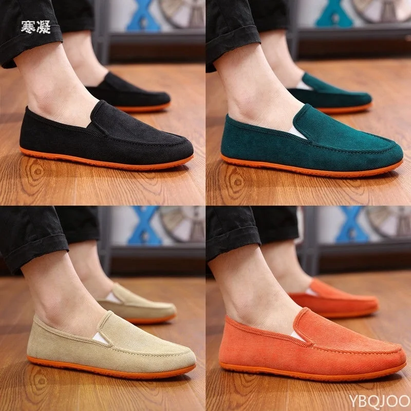 

Man's Big Size Loafers Shoes Flats Slippers Fric Slip-on Men Driving Shoes Fashion Summer Style Soft Male Moccasins