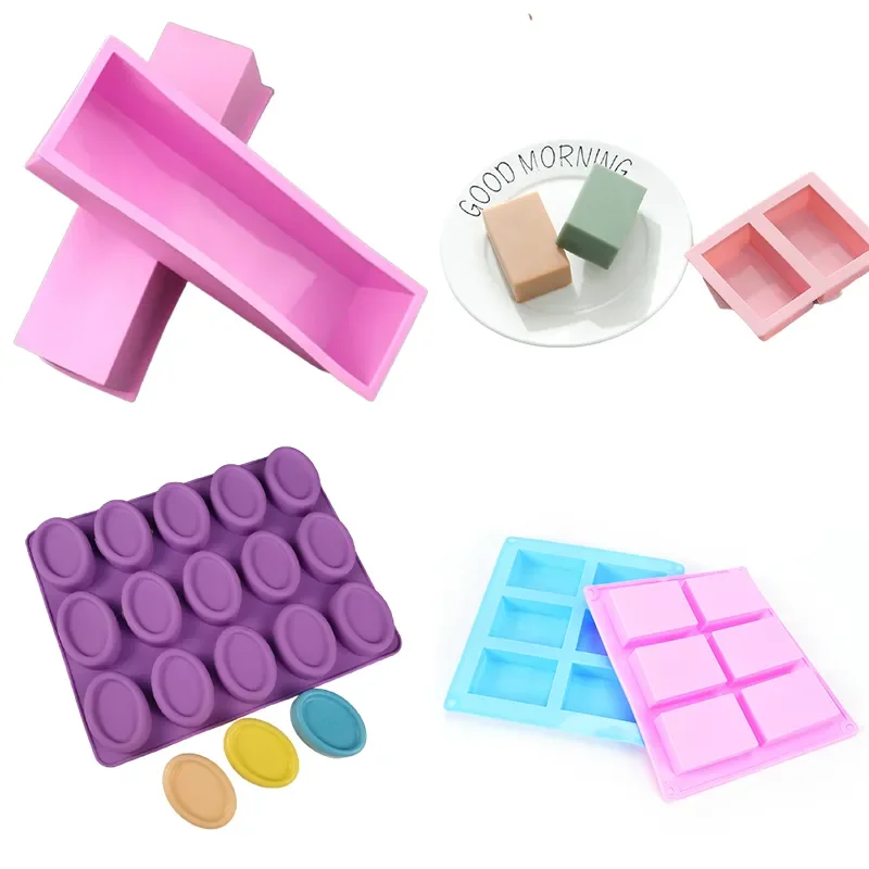 

Mold for Making Soaps 3D Plain DIY Handmade Soap Craft Mould Rectangle Soap Form Tray Mould Supplies Decorating Tools