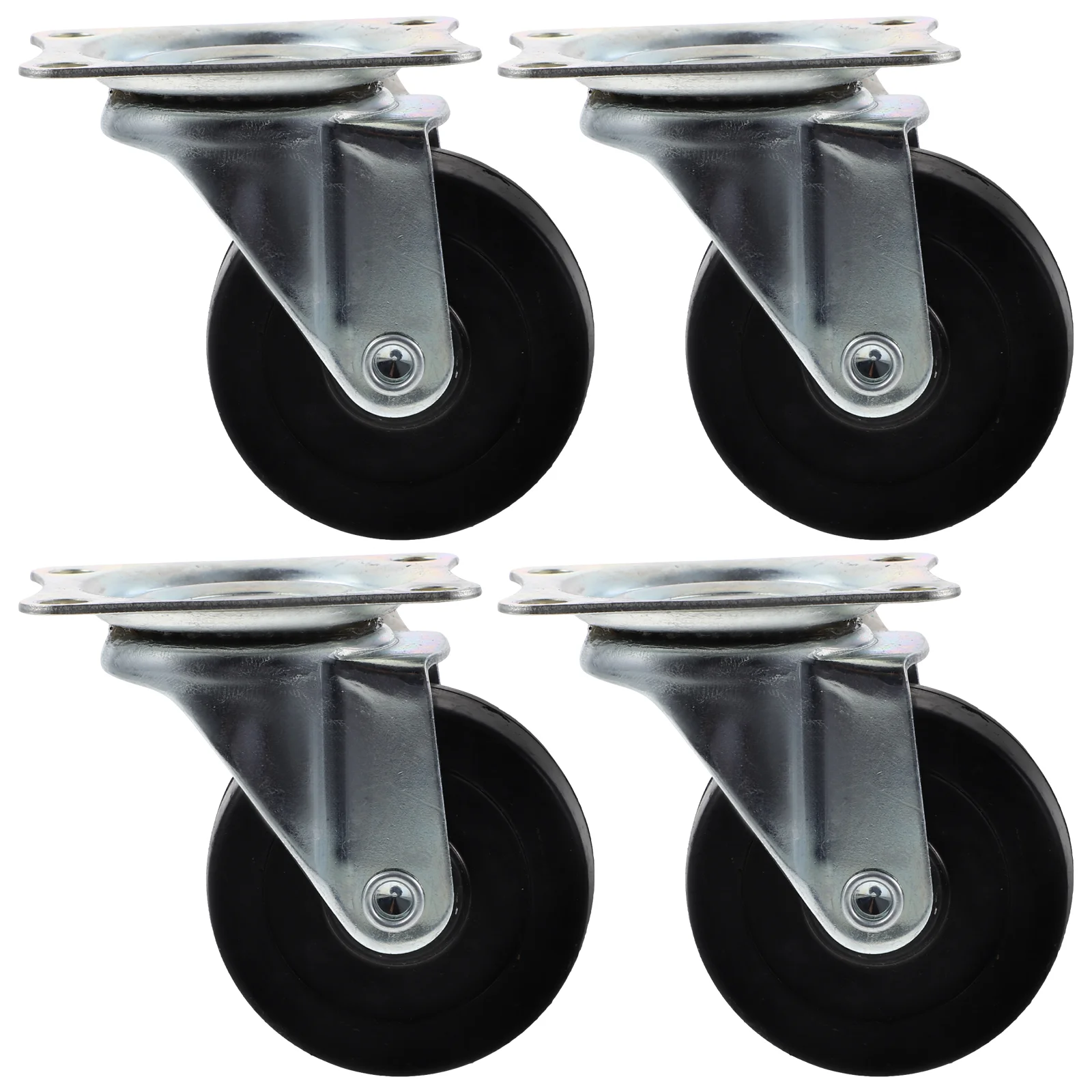 

4 Pcs Household Products Heavy Duty Caster Laundry Rack Wheels Home Supplies Casters Shelf Rubber Replacement Cart