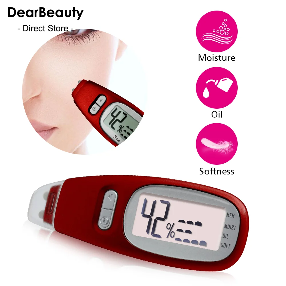 

Precise Detector LCD Digital Skin Oil Moisture Tester for Face Skin Care with Bio-technology Sensor Lady Beauty Tool Spa Monitor