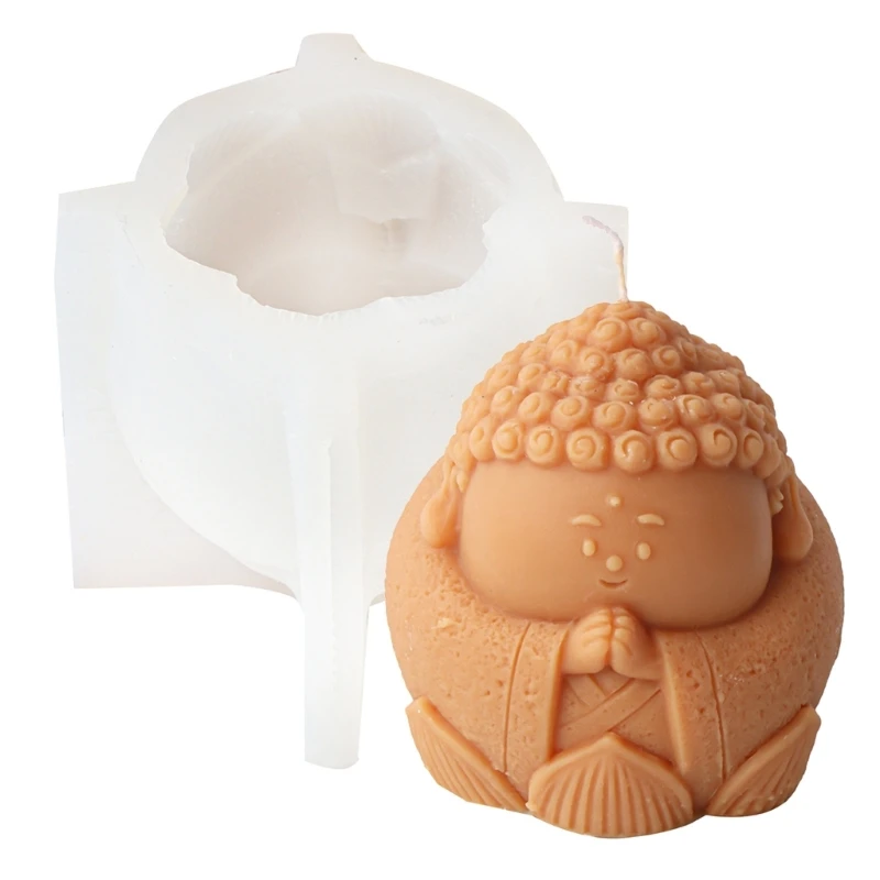 Силиконовая форма Rulai Buddhas для свечей литейные формы украшения
