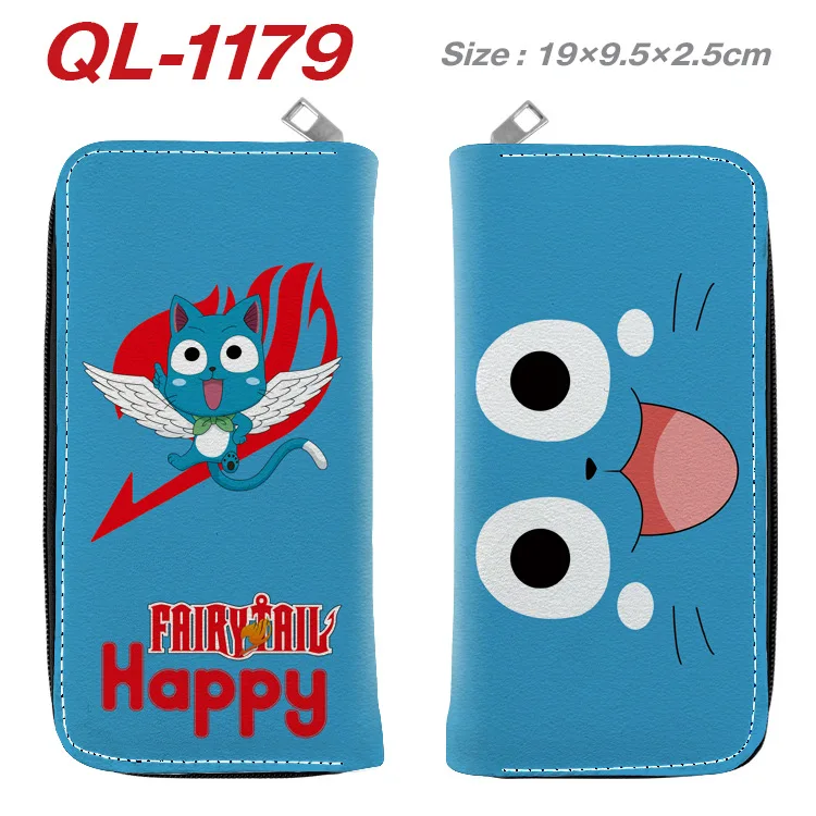 

New Arrival Fairy Tail Cartoon Wallet With Card Holder Long Zipper Purse Men Women Handbags