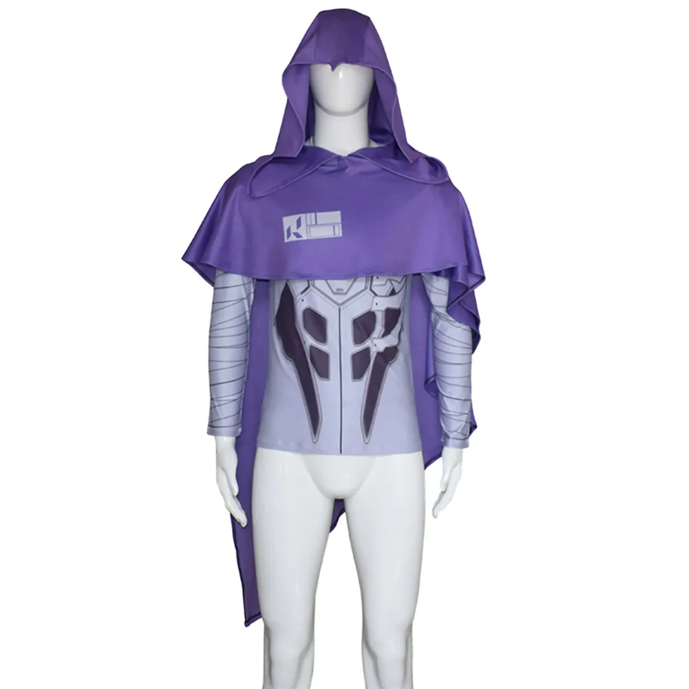 

VALORANT Omen Cosplay Costume Top Cloak Outfits Halloween Carnival Suit