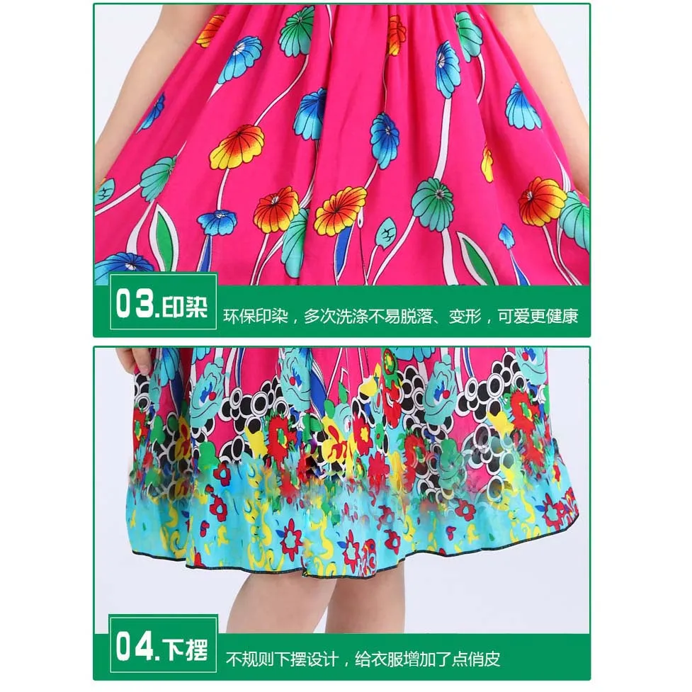Peacock Costume Baby Girls Clothes Cotton Casual Summer Girls Dress Party Princess Suspender Kids Dress for Children Vestidos enlarge
