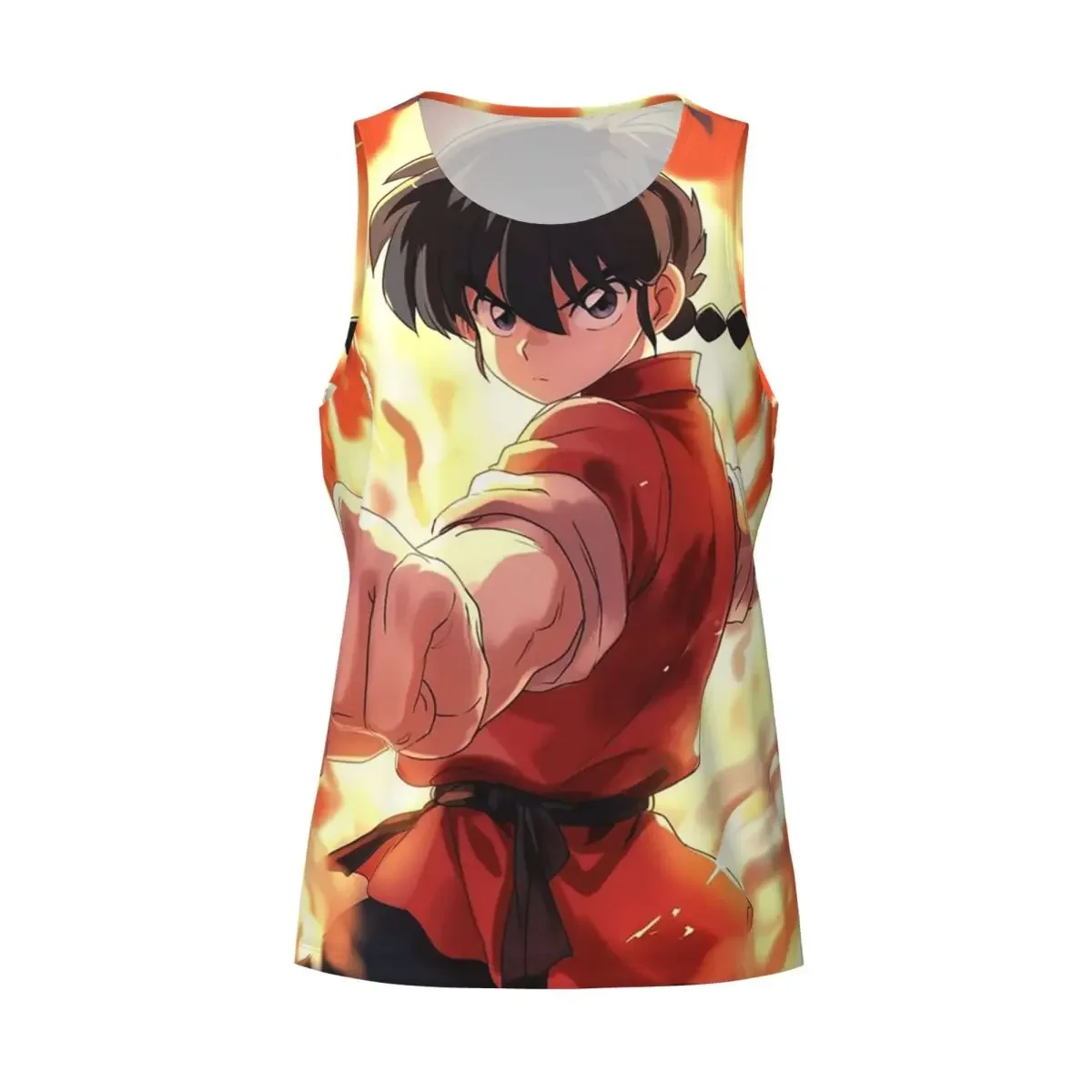 Фото Быстросохнущая дышащая майка-жилет для бодибилдинга Ranma Saotome Pig Girls Gym Tank Muscle без рукавов №2