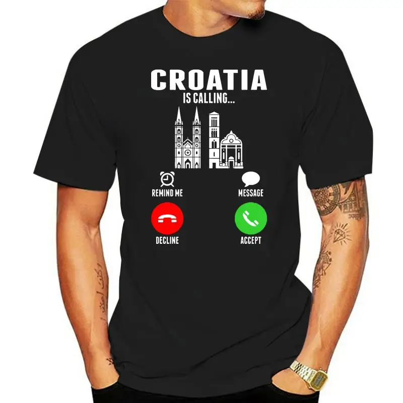 

Camiseta Formal de Croacia, Camisa de algodón con estampado de moda familiar, estilo veraniego, s-xxxl