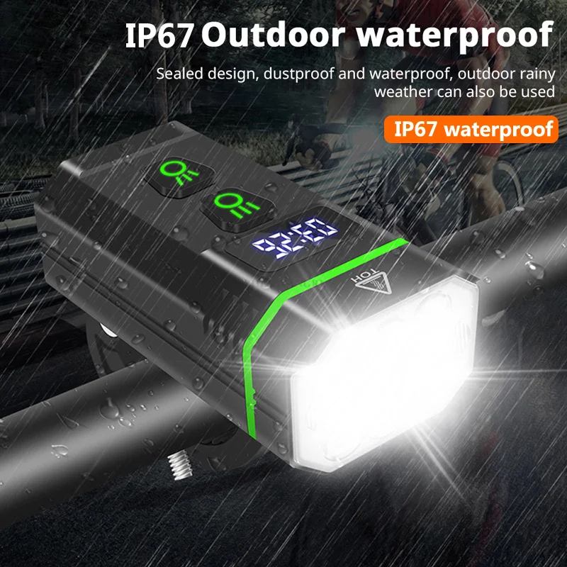 Велосипедный фонарь с зарядкой от USB, 10T